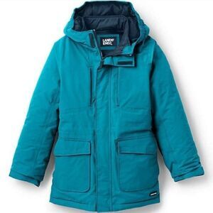 Lands' End Teal Squall Parka sz XS